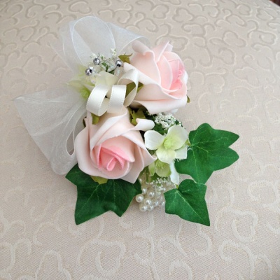 Wrist Corsage in Light Pink